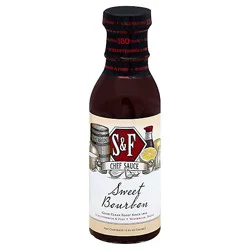 S & F Chef Sauce Sweet Bourbon - 12 Oz