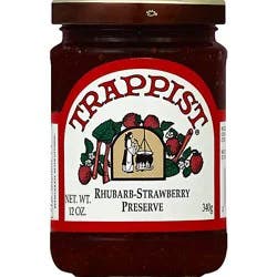 Trappist Preserve Rhubarb-Strwbry - 12 Oz