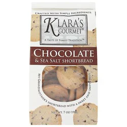 Klaras Cookie Shortbread Choc Sea Salt - 8 Oz