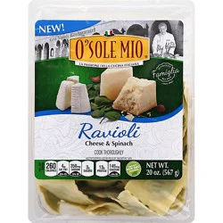 O Sole Mio Cheese & Spinach Ravioli - 20 Oz