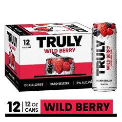 Truly Wild Berry Hard Seltzer In Cans - 12-12 Oz