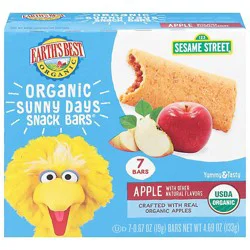 Earths Best Organic Seasame Street Apple Bars - 8-.67 Oz