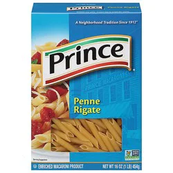 Prince Pasta Penne Rigatoni - 16 Oz