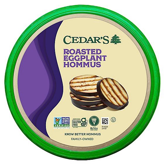 slide 1 of 7, Cedars Roasted Eggplant Hummus - 8 Oz, 8 oz