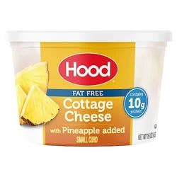 Hood Fat Free Cottage Cheese With Pineapple - 16 Oz