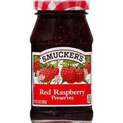 Smuckers Red Raspberry Preserve - 12 Oz