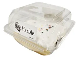Cake Slice Marble/white - Ea