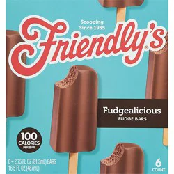 Friendly's Fudgealicious Bars Box - 6 Count