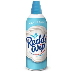 Reddi Wip Fat Free Whipped Topping Made With Real Cream Spray Can - 6.5 Oz