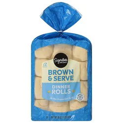 Signature Select Brown And Serve White Dinner Rolls - 16 Oz