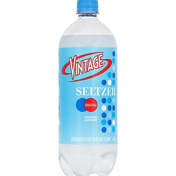 slide 1 of 1, Vintage Seltzer Water Regular - 33.8 Fz, 33.8 fl oz