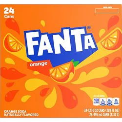 Fanta Orange Soda Cans - 24-12fz