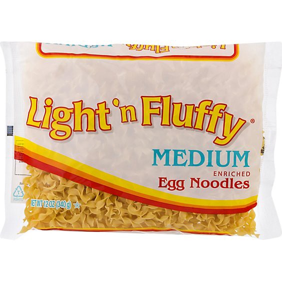 slide 1 of 1, Lt Fluf Med Noodles - 12 Oz, 12 oz