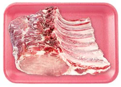 Pork Loin 7 Rib Roast Bone In - 4 Lb