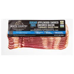 North Country Smokehouse Fruitwood Smoked Sugar Free Bacon - 12 Oz