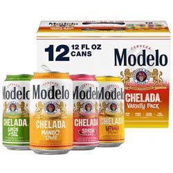 Modelo Chelada Variety Pack 3.5% Abv Mexican Import Flavored Beer Cans Multipack - 12-12 Fl. Oz.