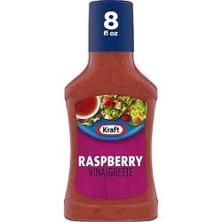 Kraft Raspberry Vinaigrette Salad Dressing Bottle - 8 Fl. Oz.