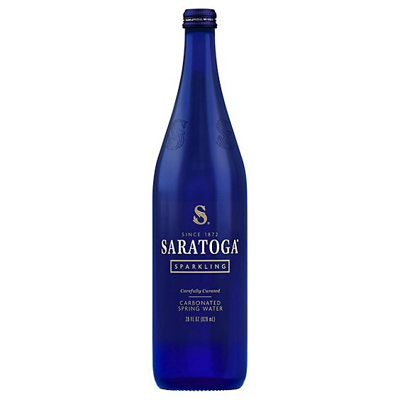 slide 1 of 11, Saratoga No Flavor Sparkling Water Bottle - 28 Oz, 28 fl oz