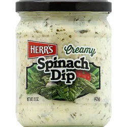 Herrs Dip Creamy Spinach - 15 Oz