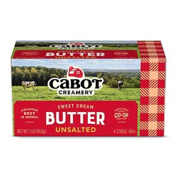 Cabot Creamery Unsalted Butter - 16 Oz