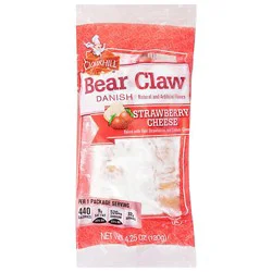 Hub Strawberry Cheese Bear Claw - 4 Oz