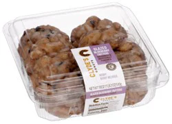 Clydes Donuts Glazed Blueberry Fritters 6 Count - 18 Oz