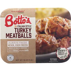 Bottos Italian Turkey Meatballs - 16 Oz