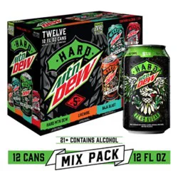 Hard Mountain Dew Classic Variety Pack - 12-12 Fl. Oz.