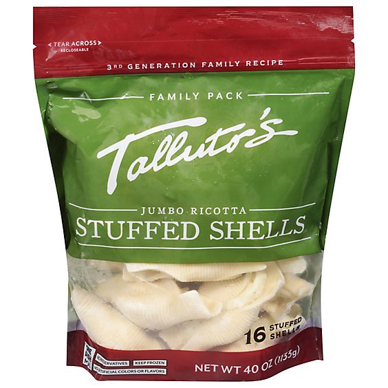 slide 1 of 1, Talluto's Jumbo Stuffed Shells - 40 Oz, 40 oz