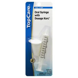 Top Care Oral Syringe With Bottle Adapter 10ml - Each