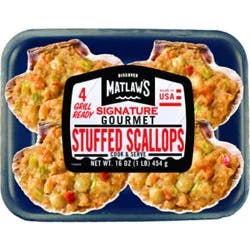 Matlaws Gourmet Stuffed Scallops - 16 Oz