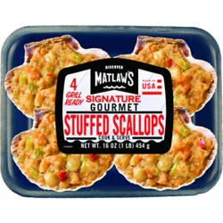 Matlaws Gourmet Stuffed Scallops - 16 Oz