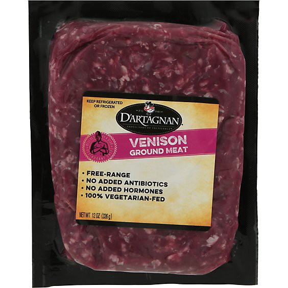 slide 1 of 11, Dartagnan All Natural Ground Meat Venison - 12 Oz., 12 oz