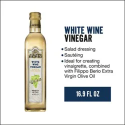Filippo Berio Whte Wine Vinegar - 16.9 Fz