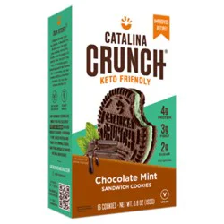 Catalina Crunch Chocolate Mint Keto Sandwich Cookies - 6.8 Oz