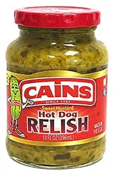Cains Sweet Mustard Hotdog Relish - 10 Fz