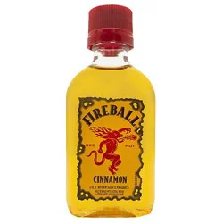 Fireball Cinnamon Malt Beverage 33 Proof Plastic Bottle - 50 Ml
