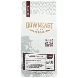 Downeast Coffee Flagship Espresso Whole Bean Coffee Organic - 12 Oz