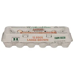 Hillandale Farms Large Brown Eggs - 12 Ct