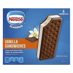 Nestle Vanilla Frozen Dairy Dessert Sandwiches - 6 Count