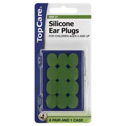 Top Care Ear Plugs Silicone For Children 3 And Up 6 Pair - Each
