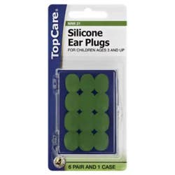 Top Care Ear Plugs Silicone For Children 3 And Up 6 Pair - Each