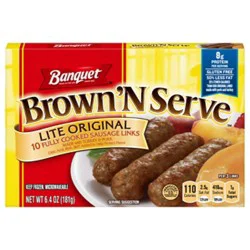 Banquet Brown N Serve Lite Sausage Links - 6.4 Oz