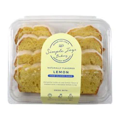 Fresh Baked Iced Sliced Lemon Loaf Cake - 14.1 Oz.