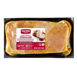 Shady Brook Farms Rotisserie Flavor Gluten Free Fresh Turkey Breast Tenderloins - 1.5 Lbs