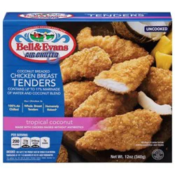 Bell & Evans Breaded Coconut Chicken Tenders - 12 Oz