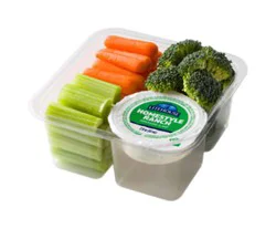 Grab N Go Vegetable Dip Tray - 10 Oz
