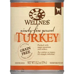 Wellness 95% Turkey Wet Dog Food - 13.2 Oz