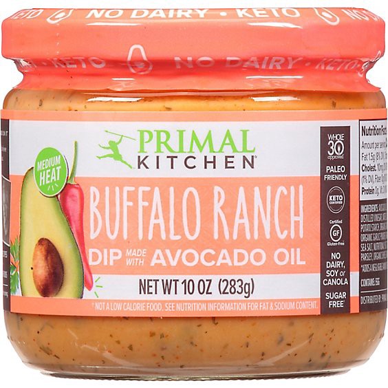 slide 1 of 1, Primal Kitchen Buffalo Ranch Dip - 10 Oz, 10 oz