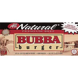 Bubba Natural Beef Burgers - 32 Oz